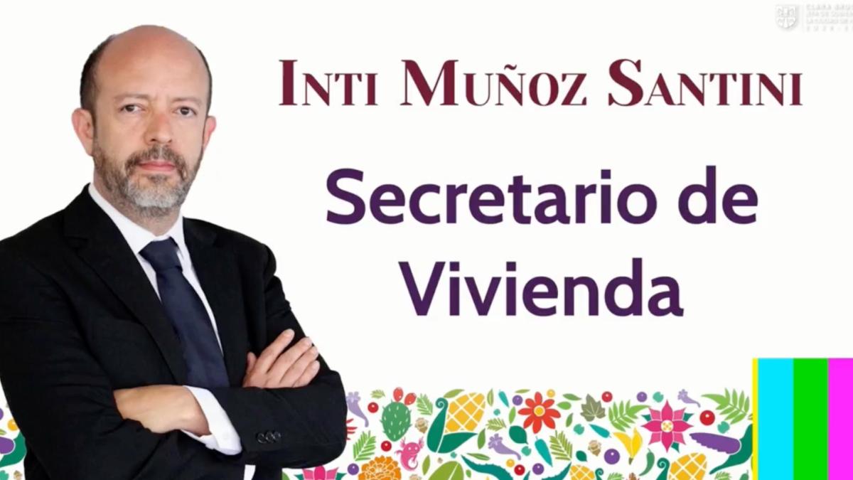 ¿Quién es Inti Muñoz Santini, titular de la Secretaría de Vivienda CDMX en el gabinete de Clara Brugada?