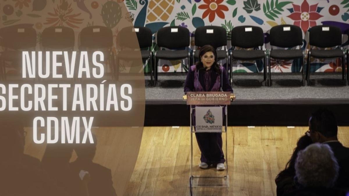 ¿Cuáles son las nuevas secretarías que anunció Clara Brugada para el Gobierno de la CDMX?