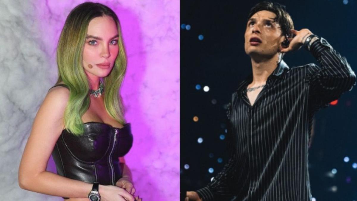 Belinda se encuentra a Peso Pluma en el concierto de Natanael Cano ¿van a colaborar? | FOTO