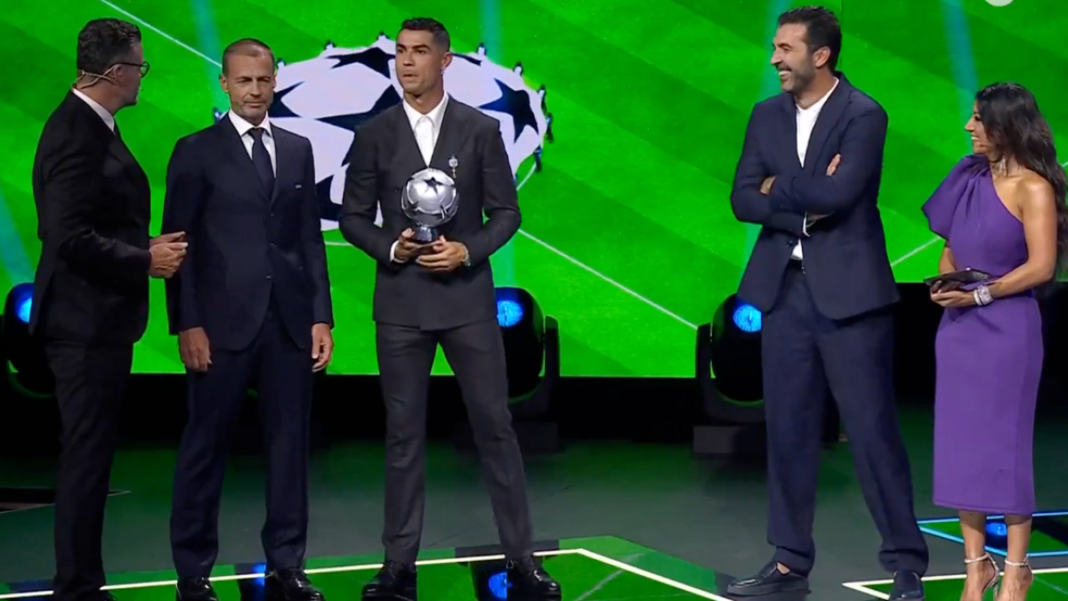 Champions League 2024: Cristiano Ronaldo recibe reconocimiento de la UEFA por ser el máximo anotador del torneo (VIDEO)