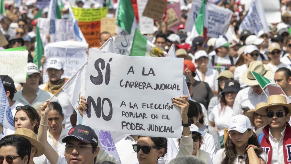 Estudiantes marchan en varios estados en defensa del Poder Judicial