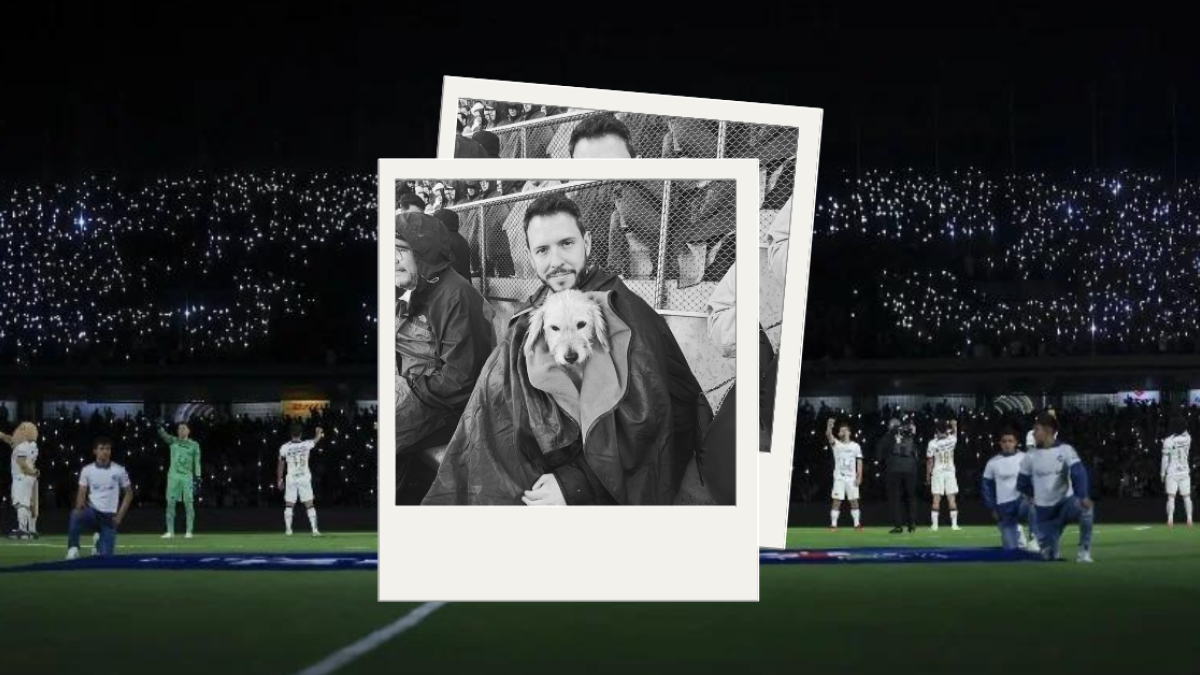 Liga MX | Pepe del Bosque adopta perro en el Estadio de CU durante el partido de Pumas vs Tigres