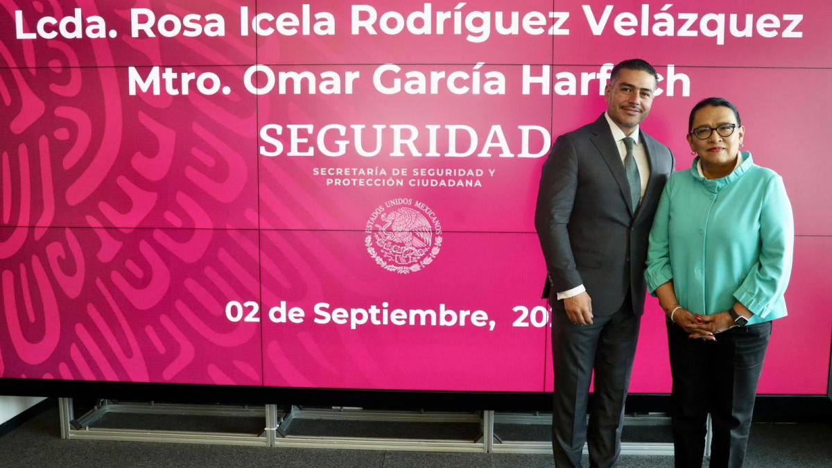 Rosa Icela Rodríguez y Omar García Harfuch inician transición en la SSPC