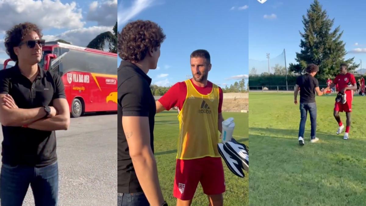 Memo Ochoa y el espectacular recibimiento de sus compañeros en su nuevo club en Portugal (VIDEO)