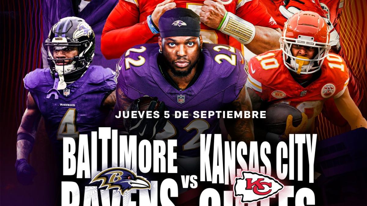 Kansas City Chiefs vs Baltimore Ravens: ¿En qué canal pasan GRATIS y EN VIVO el Kickoff de la NFL?