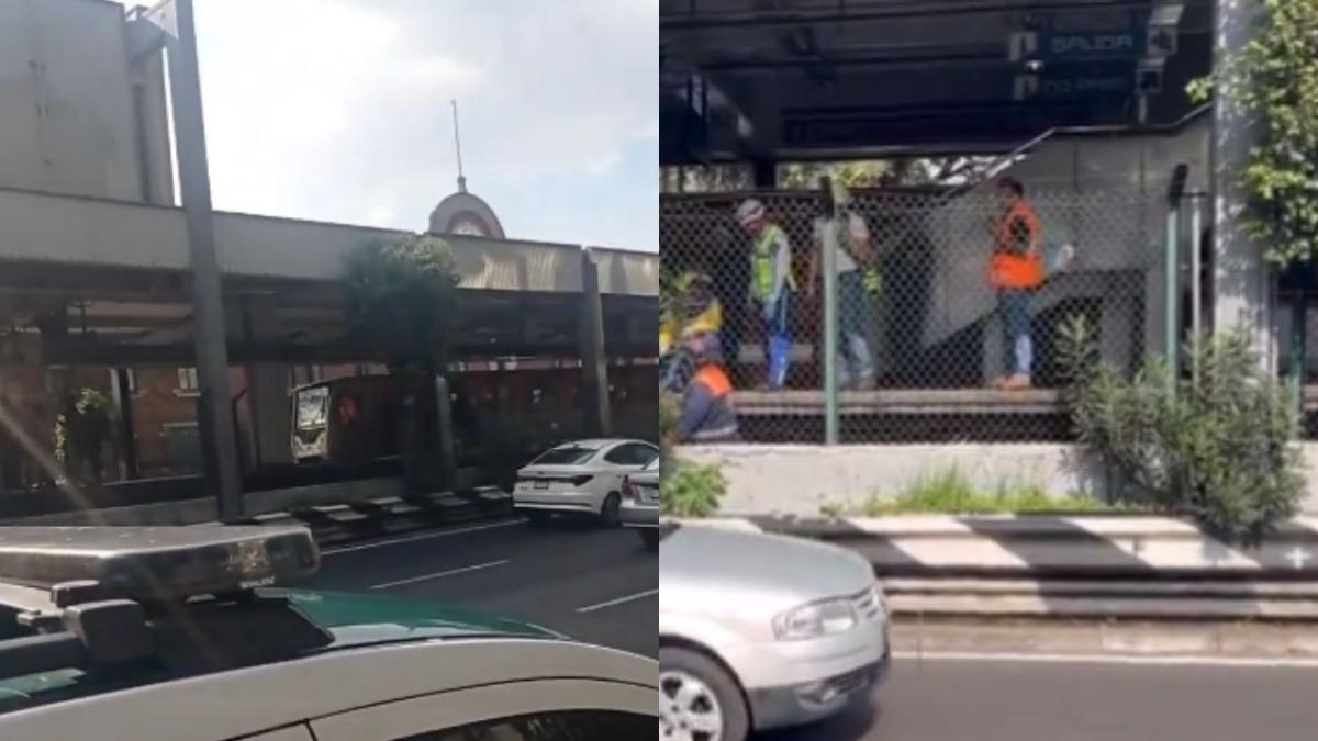 Hombre cae a las vías en la estación del Metro San Antonio Abad