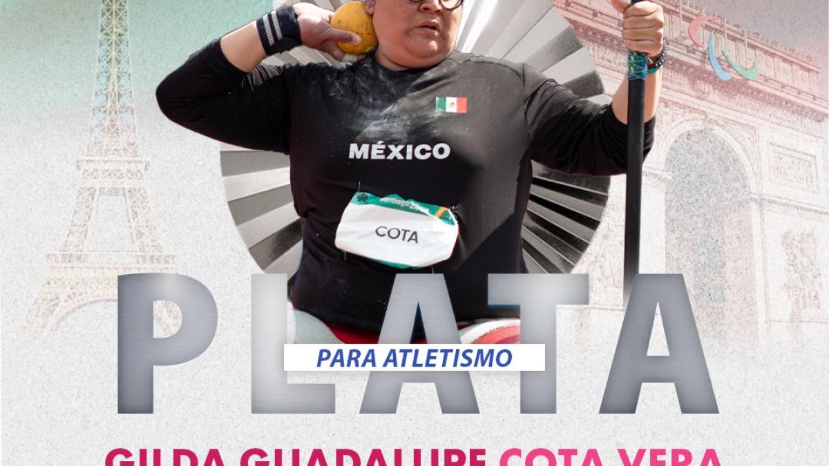 París 2024: ¡Orgullo! Gilda Cota obtiene medalla de plata en impulso de bala F33