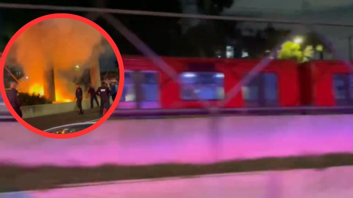 ¿Qué pasó en la Línea 8 del Metro CDMX? Reportan fuerte incendio | VIDEO