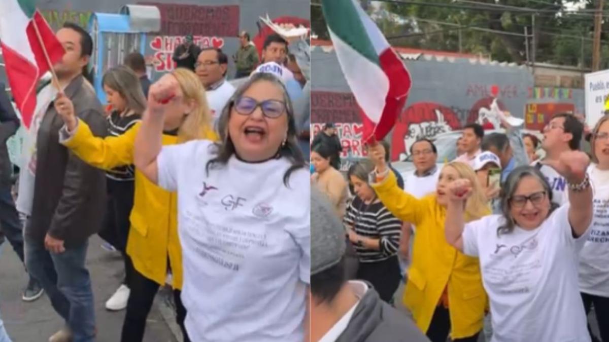 Reforma judicial: La ministra Norma Piña se integra a la protesta de trabajadores del PJ | VIDEO