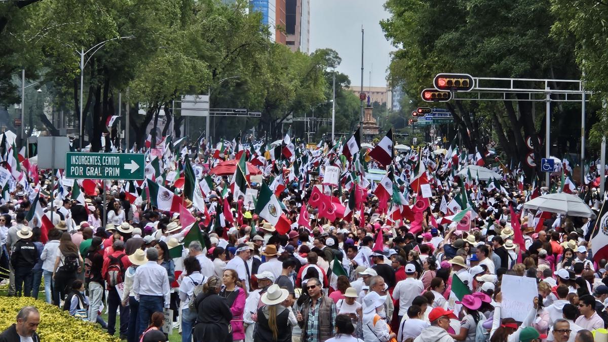 Más de 5 mil personas protestan contra la reforma al Poder Judicial