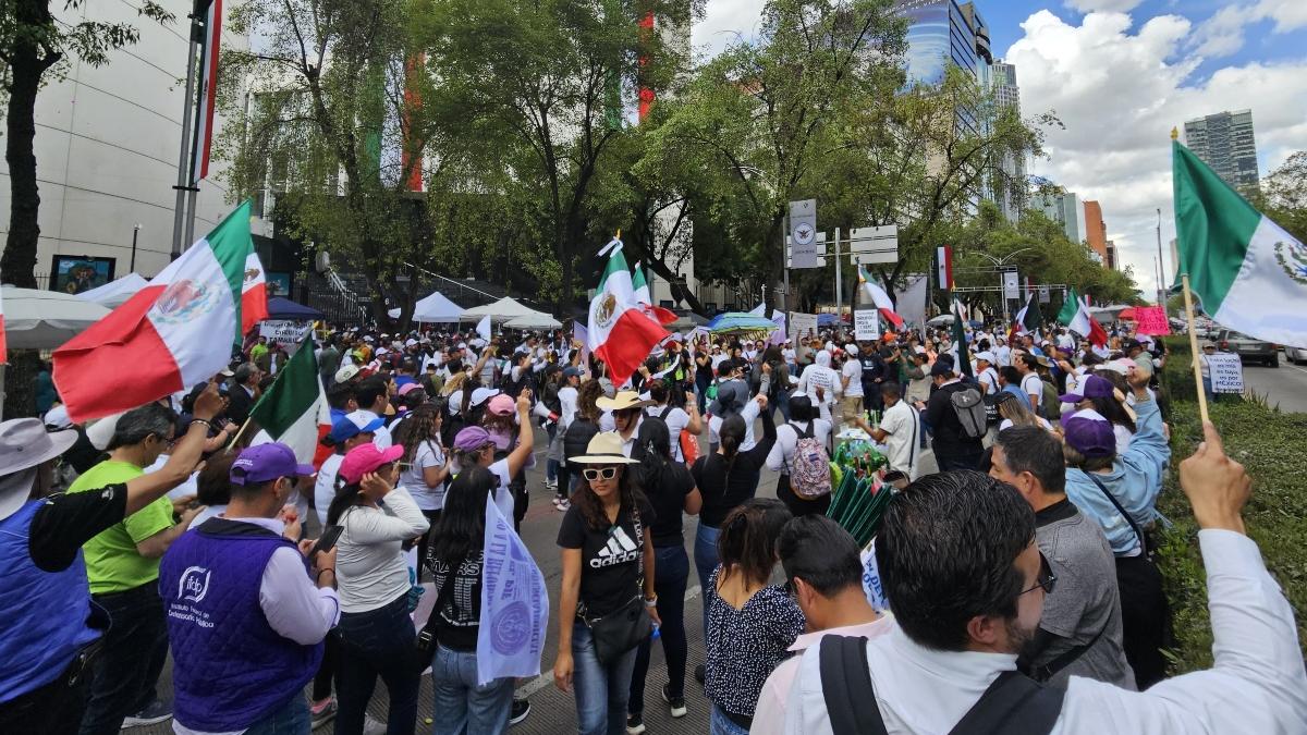 ¿Paseo de la Reforma sigue afectado por manifestaciones contra reforma judicial?