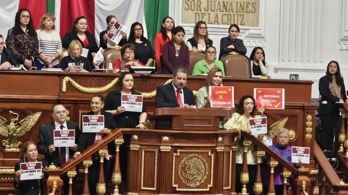 En medio de alta tensión, legisladores en Congreso de CDMX debaten aval a reforma judicial