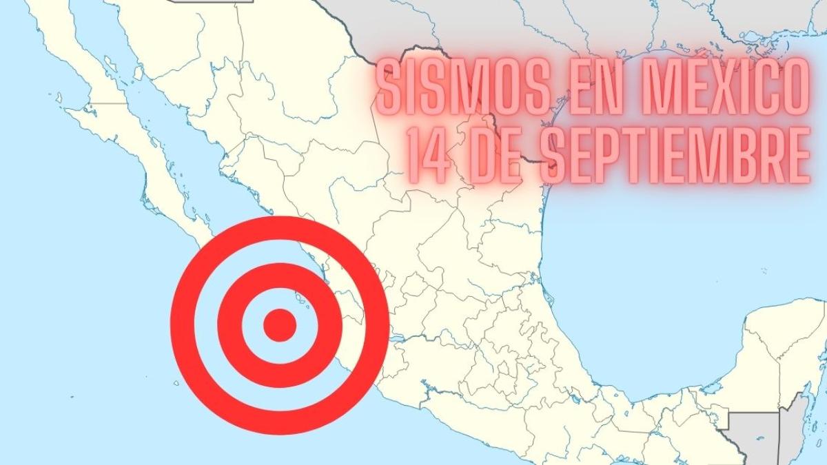 Actividad sísmica en México HOY 14 de septiembre de 2024 | MAPA