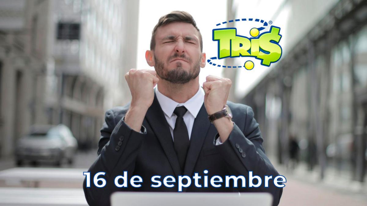 Resultados del Tris de hoy 16 de septiembre del 2024. Ve aquí los números ganadores