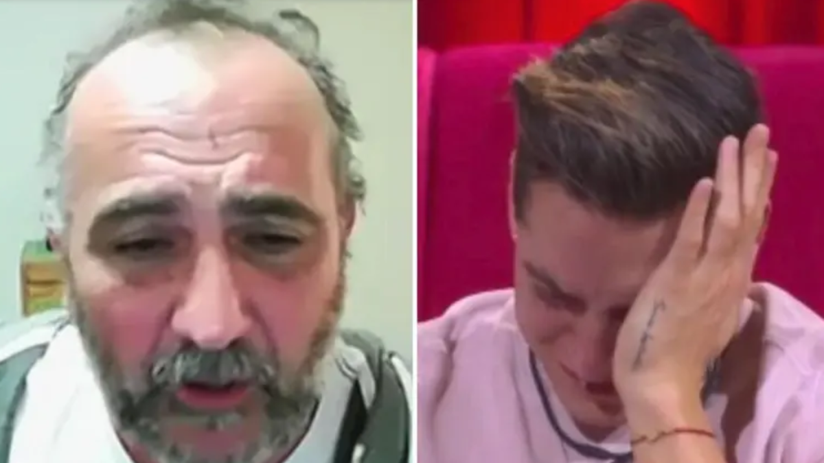 Agustín Fernández llora en 'La casa de los Famosos' al recibir llamada de su papá: 'te jugaron chueco' | VIDEO