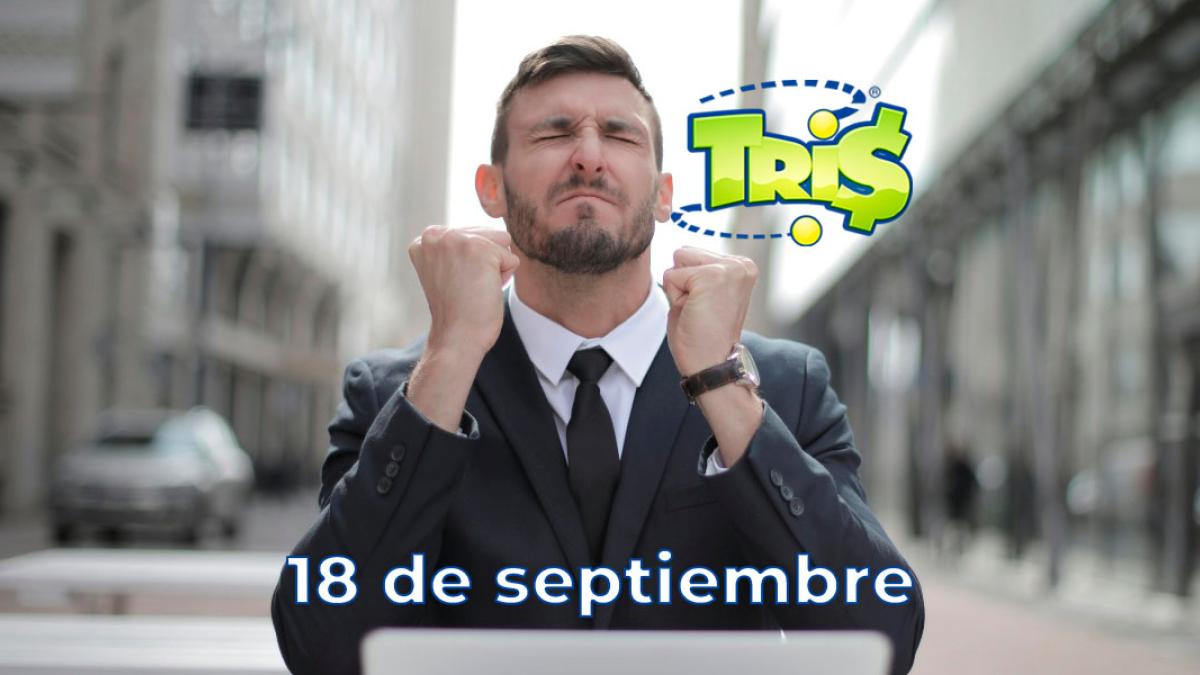 Resultados del Tris de hoy 18 de septiembre del 2024. Ve aquí los números ganadores