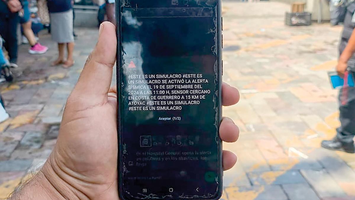 Con fallas, la 1.a prueba de alerta de sismo en celulares