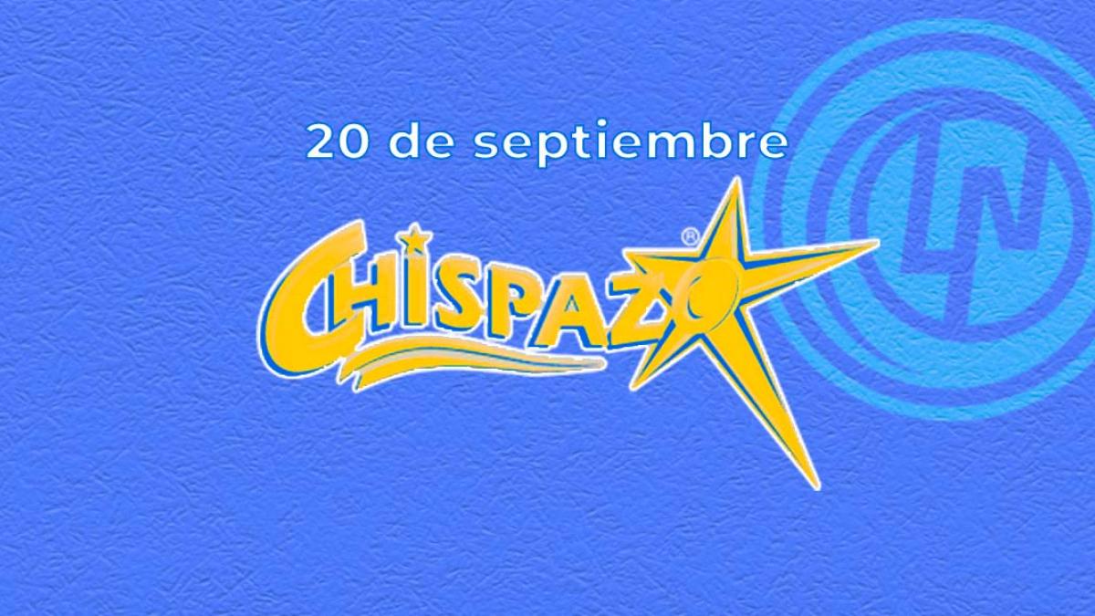 Resultados del Chispazo de hoy 20 de septiembre del 2024. Ve los números ganadores