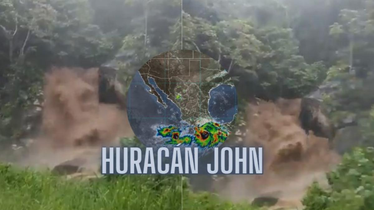 Huracán John: alertan a personas que viven en las costas por VIDEO de cascada en San Gabriel Mixtepec