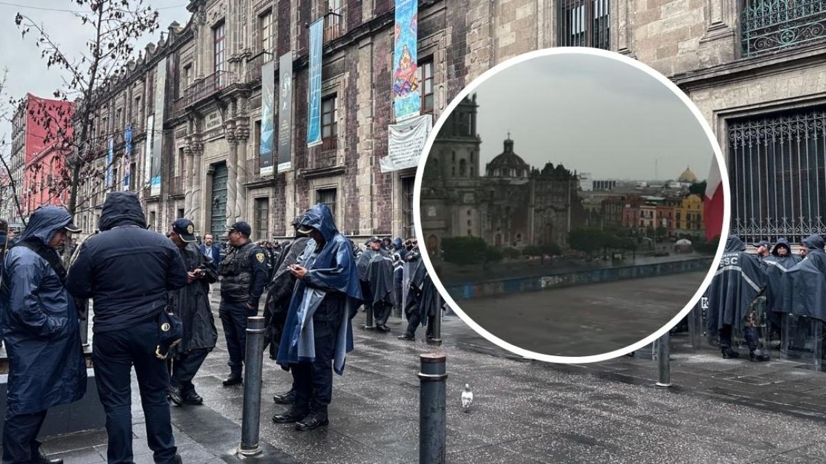 Colocan vallas alrededor de Palacio Nacional previo a marcha por 10 años de Ayotzinapa | FOTOS