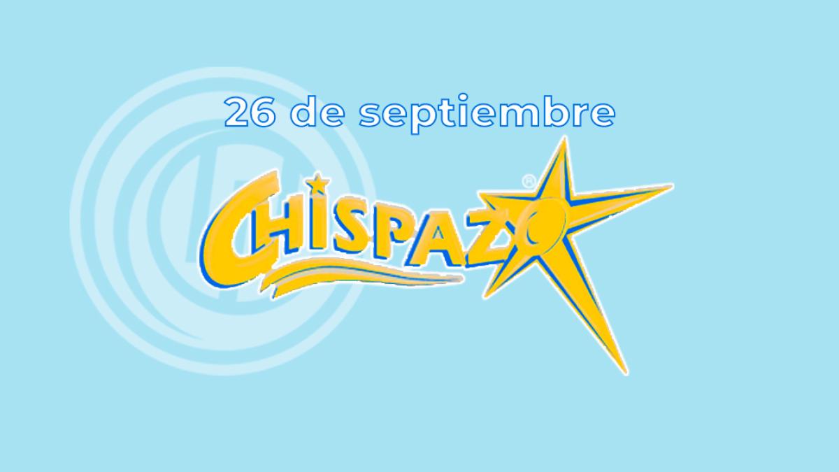 Resultados del Chispazo de hoy 26 de septiembre del 2024. Ve los números ganadores