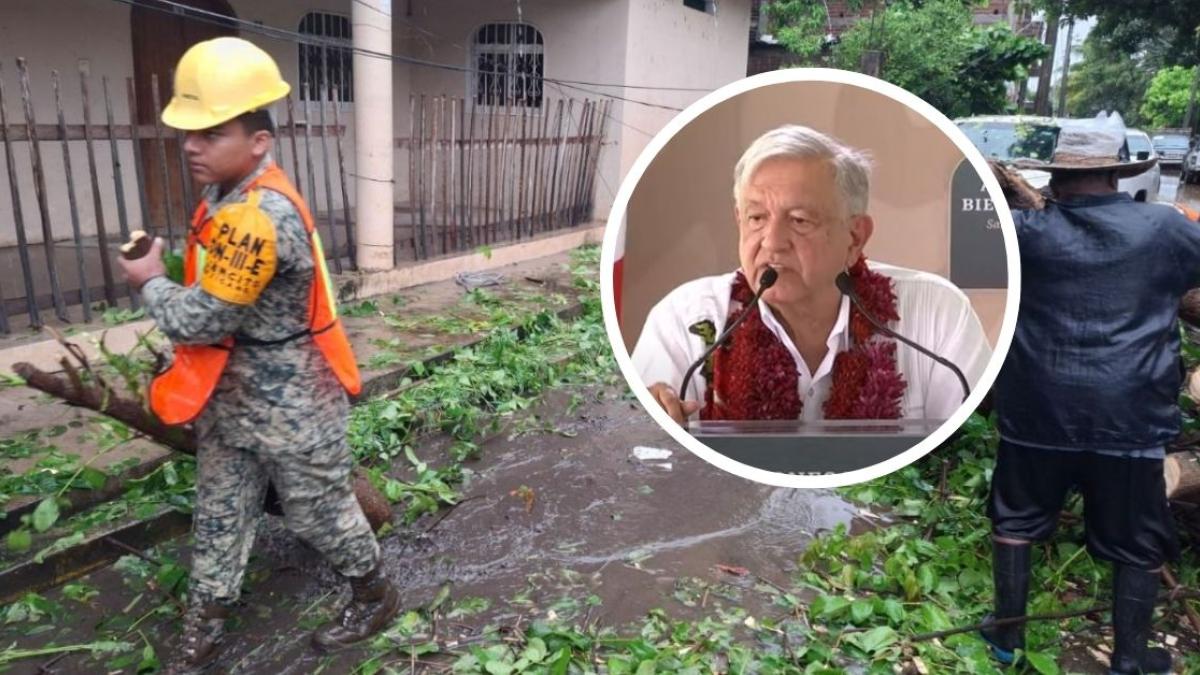 AMLO reporta 8 muertes en Acapulco por inundaciones de John