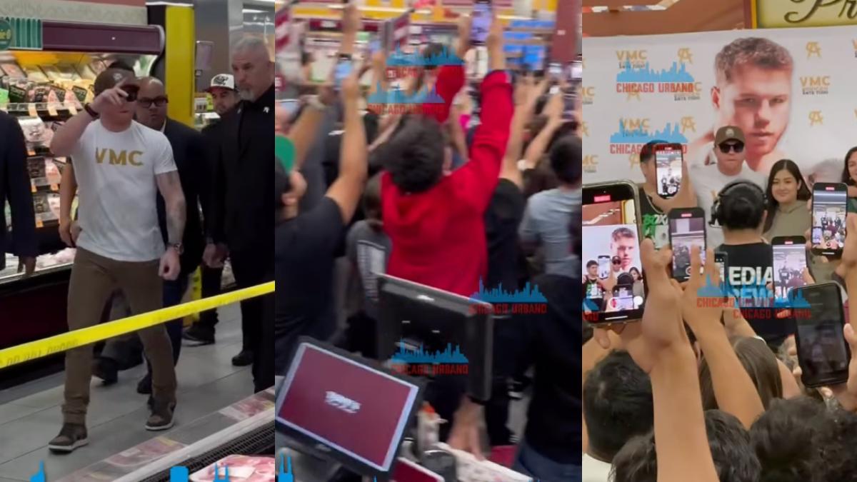 VIDEO: 'Canelo' Álvarez desata el caos entre los aficionados en una visita al supermercado