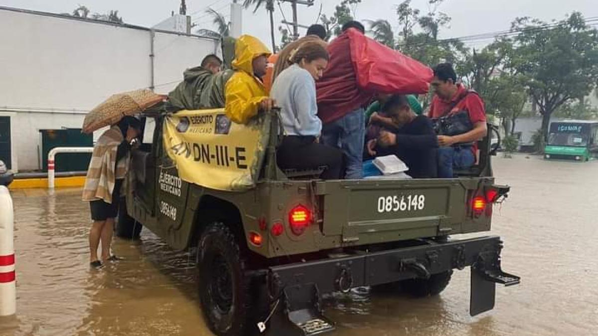 Sedena destaca acciones en zonas de Guerrero afectadas por huracán 'John'