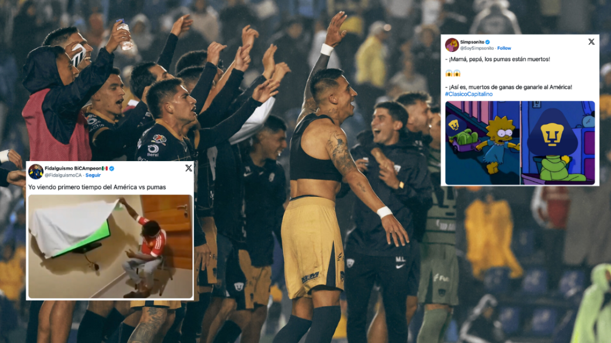 Liga MX: Pumas humilla al bicampeón del futbol mexicano en el Clásico Capitalino y deja los mejores memes