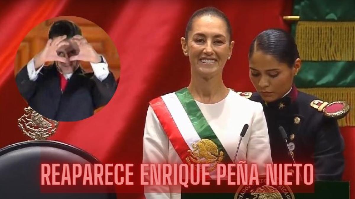 Reaparece Enrique Peña Nieto: Felicita a Claudia Sheinbaum y recuerdan en redes su toma de protesta