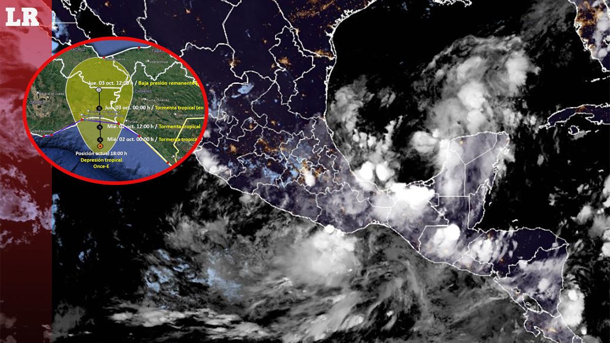 Depresión Tropical Once-E se forma en el Pacífico; amenaza con lluvias intensas en estos 7 estados