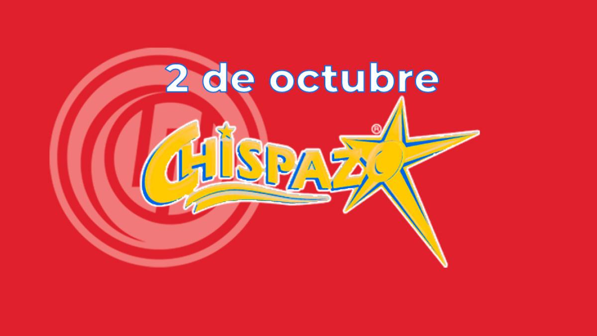 Resultados del Chispazo de hoy 2 de octubre del 2024. Ve los números ganadores