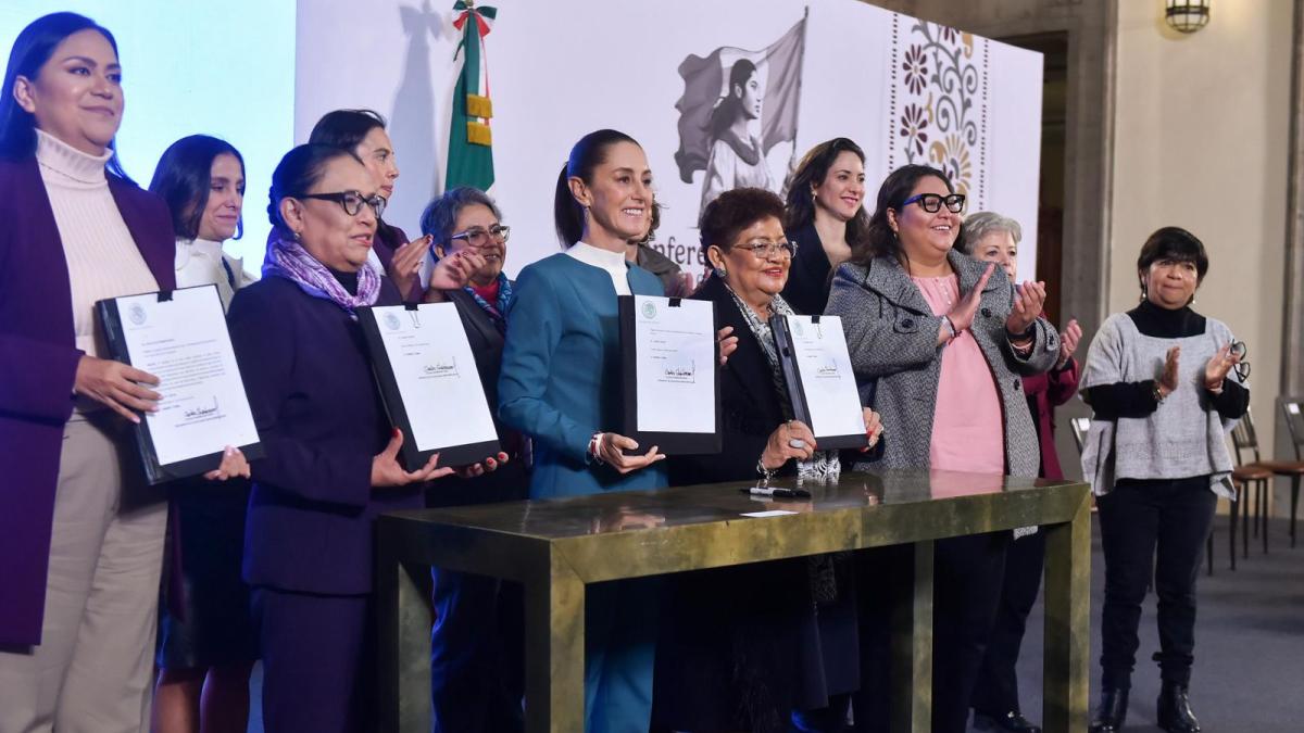 Presidenta Claudia Sheinbaum presenta reformas constitucionales para proteger y ampliar los derechos de las mujeres