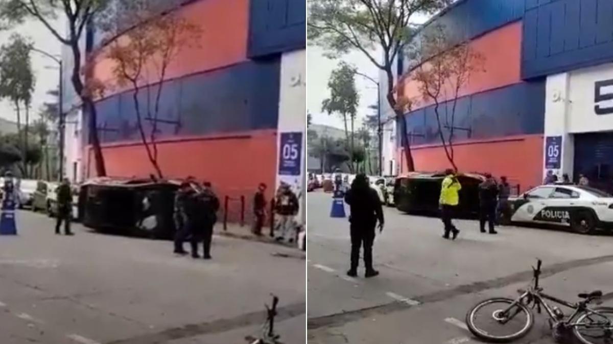 Conductor de Uber se queda dormido y provoca accidente frente al Estadio Azul | VIDEO