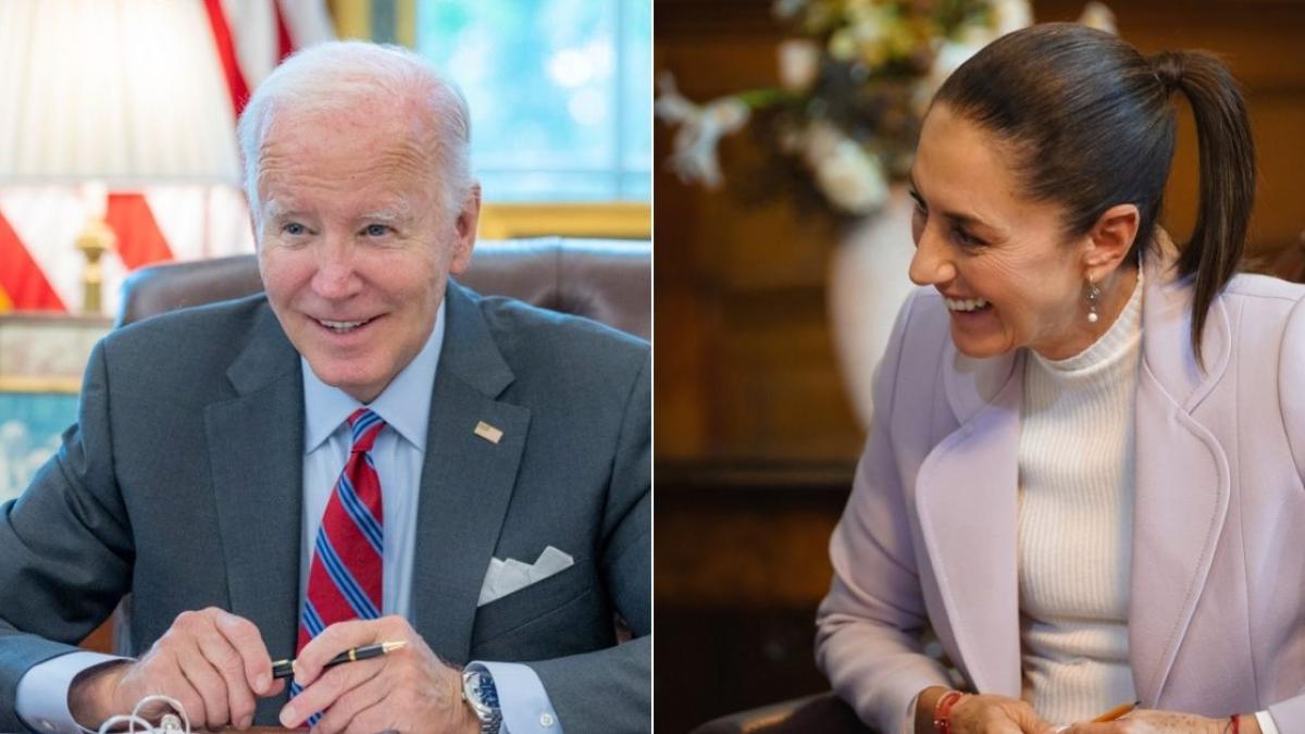 Sheinbaum recibe primera llamada de Biden como presidenta: ‘Agradezco su felicitación’