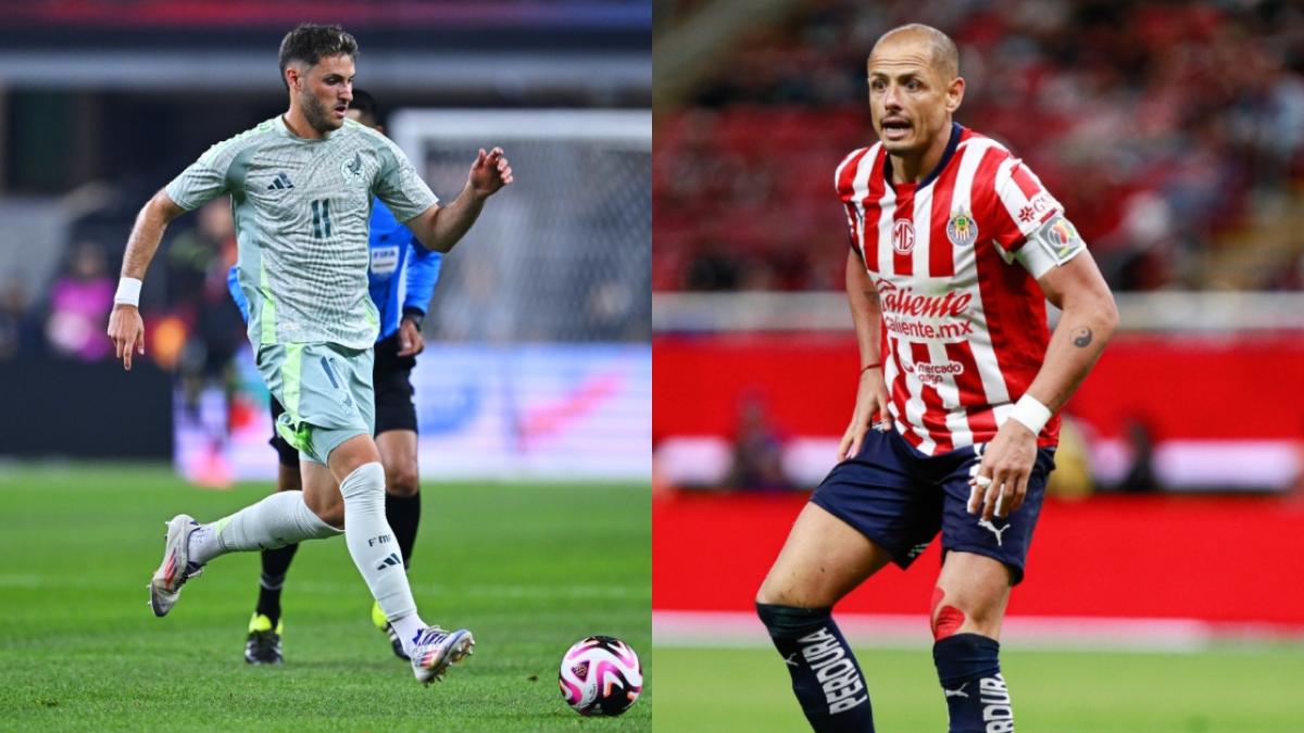 Santiago Giménez defiende al 'Chicharito' Hernández y le manda un recado al delantero de Chivas