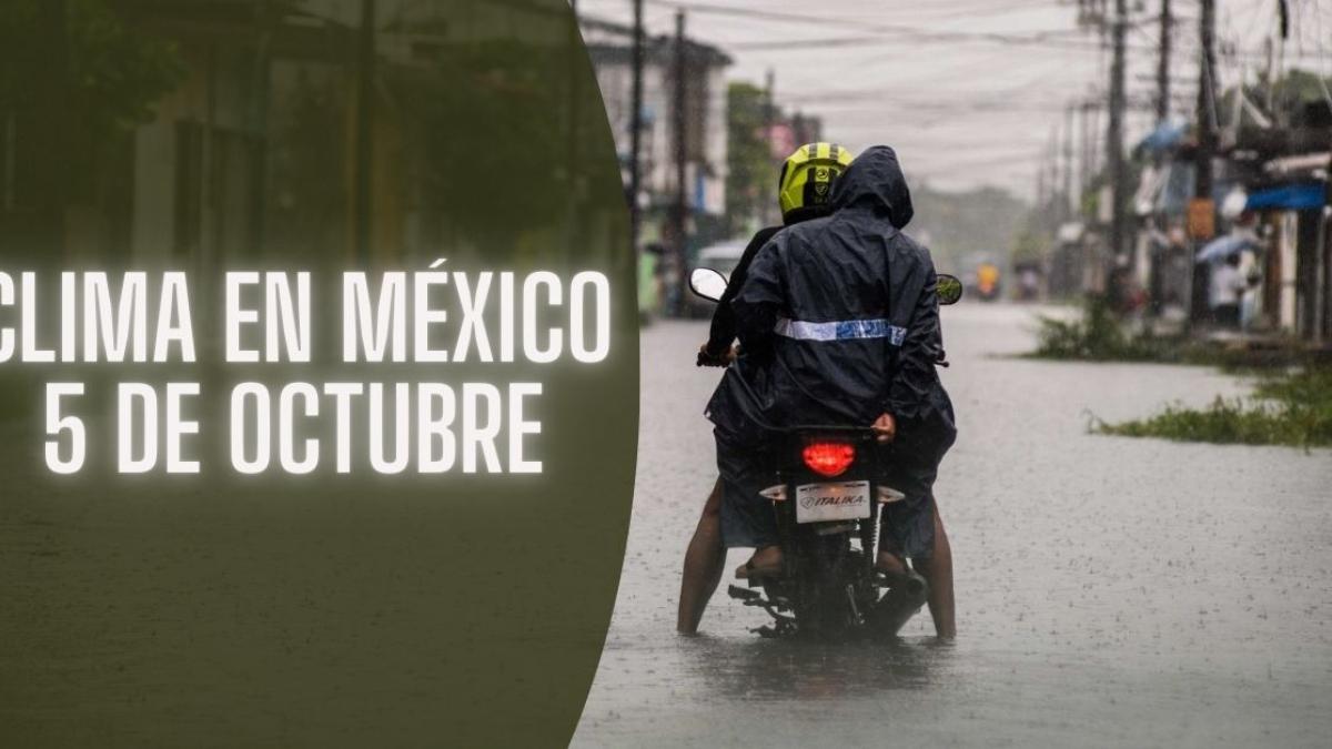 Vaguada monzónica y canal de baja presión provocarán lluvias intensas en 6 estados