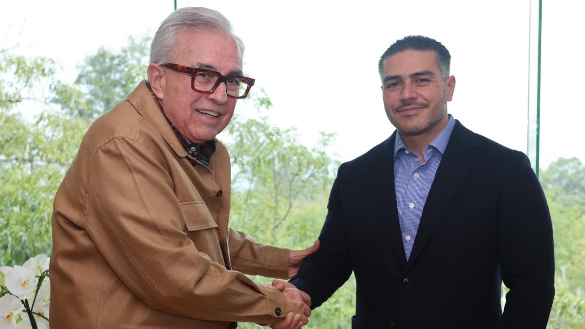 Omar García Harfuch se reúne con Rubén Rocha, gobernador de Sinaloa