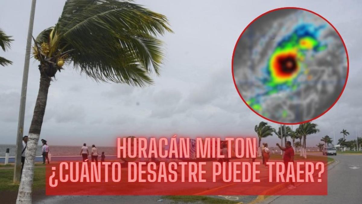 Así se ve el ojo del huracán 'Milton' desde el espacio: ¿Cuánta destrucción puede causar? | FOTO