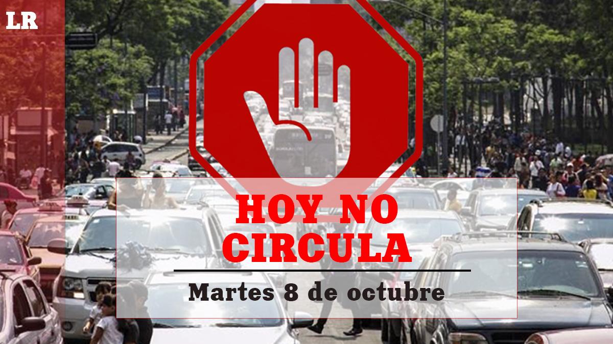 Hoy No Circula pone a descansar estos autos HOY martes 8 de octubre en CDMX