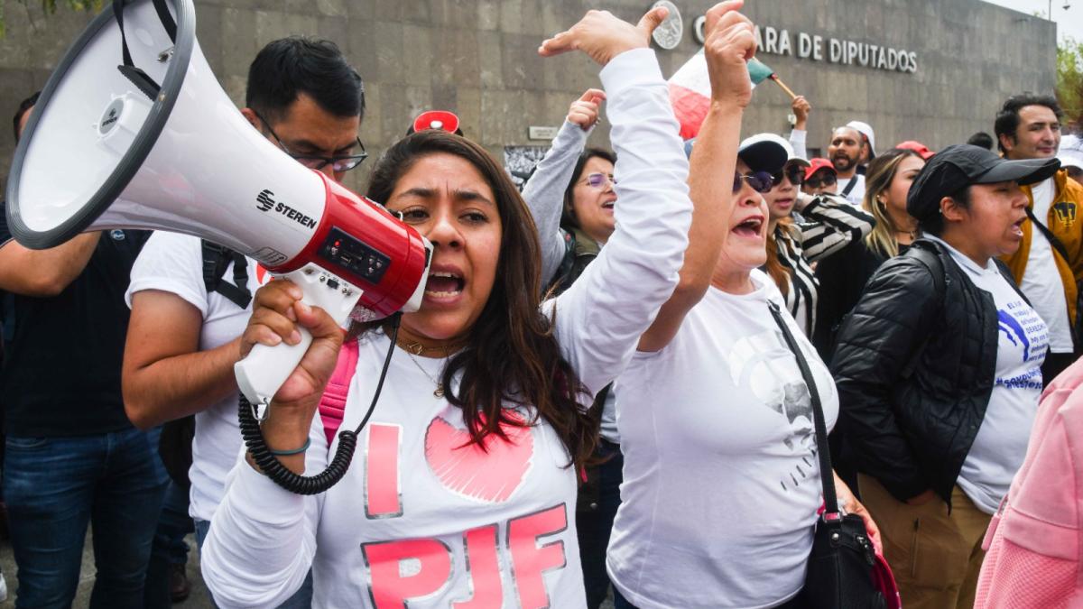 Anuncian trabajadores del Primer Circuito del PJ protesta en el Senado por insaculación