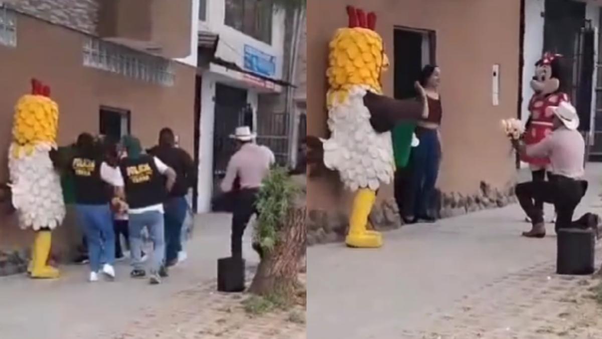 ¡Señorita Lucero! Policía se hace pasar por Flores 'El Patrón' para detener a mujer | VIDEO