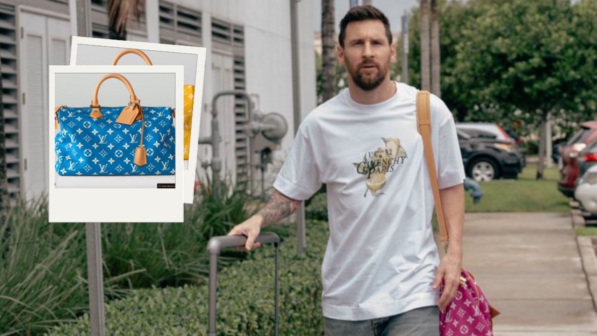 Lionel Messi usa exclusivo bolso Louis Vuitton en colaboración con Pharrell Williams, ¿Cuánto cuesta?