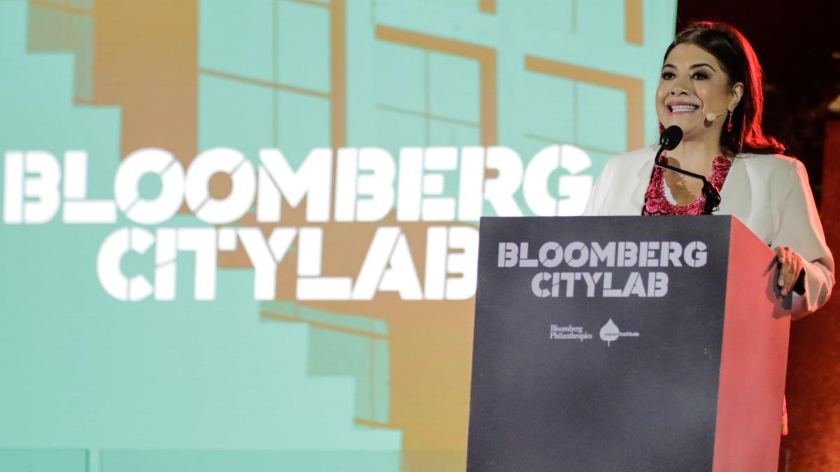 Apertura Clara Brugada Cumbre Mundial Bloomberg City Lab; recibe a más de 100 alcaldes de todo el planeta