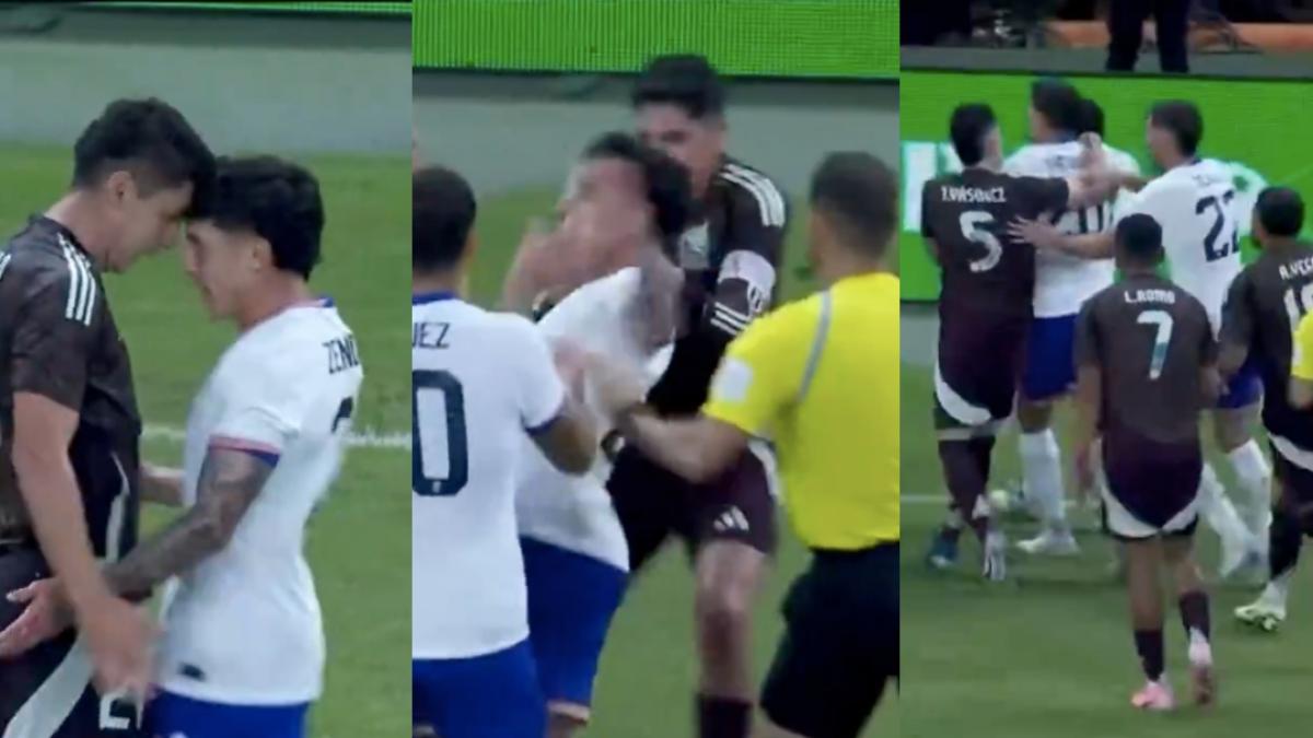 México vs Estados Unidos: Jesús Angulo patea a Alejandro Zendejas y Edson Álvarez lo remata (VIDEO)