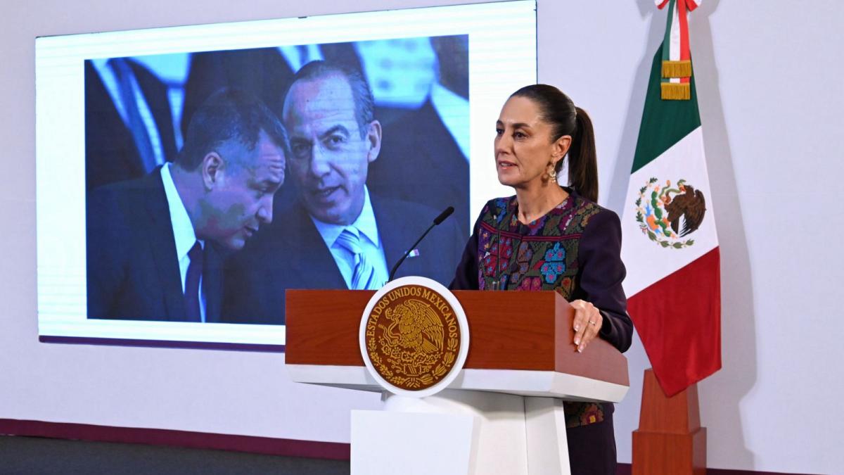 Caso Genaro García Luna: 'Que no vuelva a suceder algo así en México', pide Sheinbaum; cuestiona a Felipe Calderón