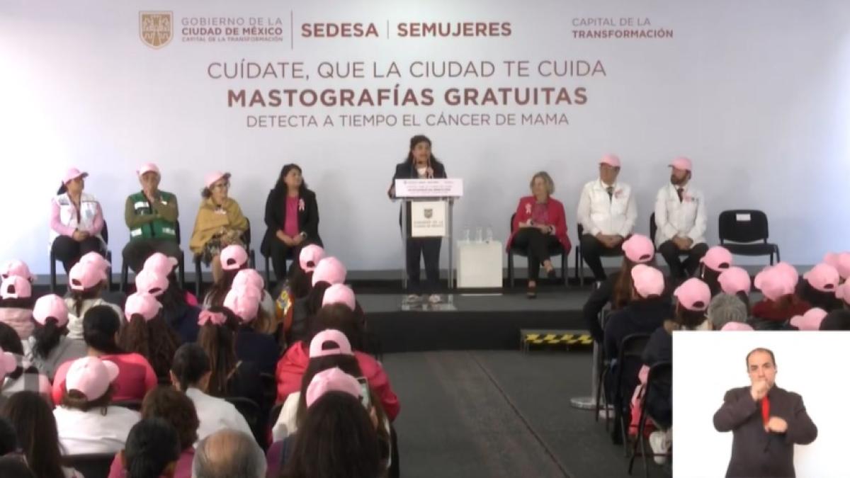 Clara Brugada arranca programa de mastografías gratuitas en la CDMX