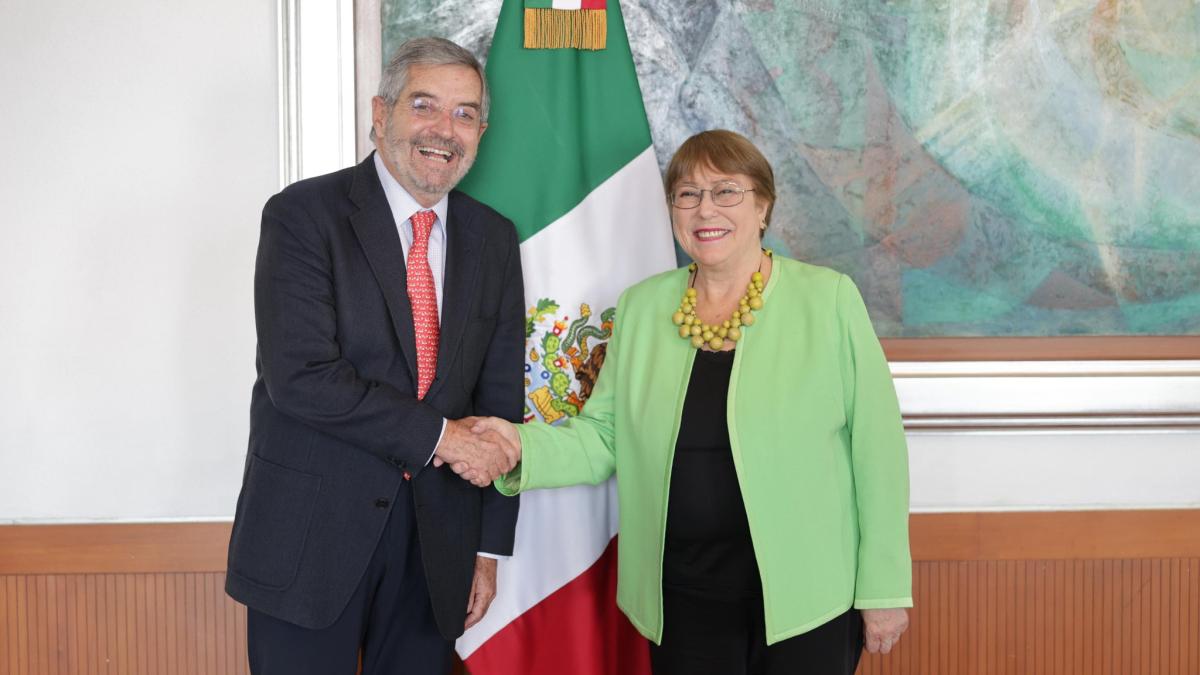 Juan Ramón de la Fuente se reúne con Michelle Bachelet, expresidenta de Chile