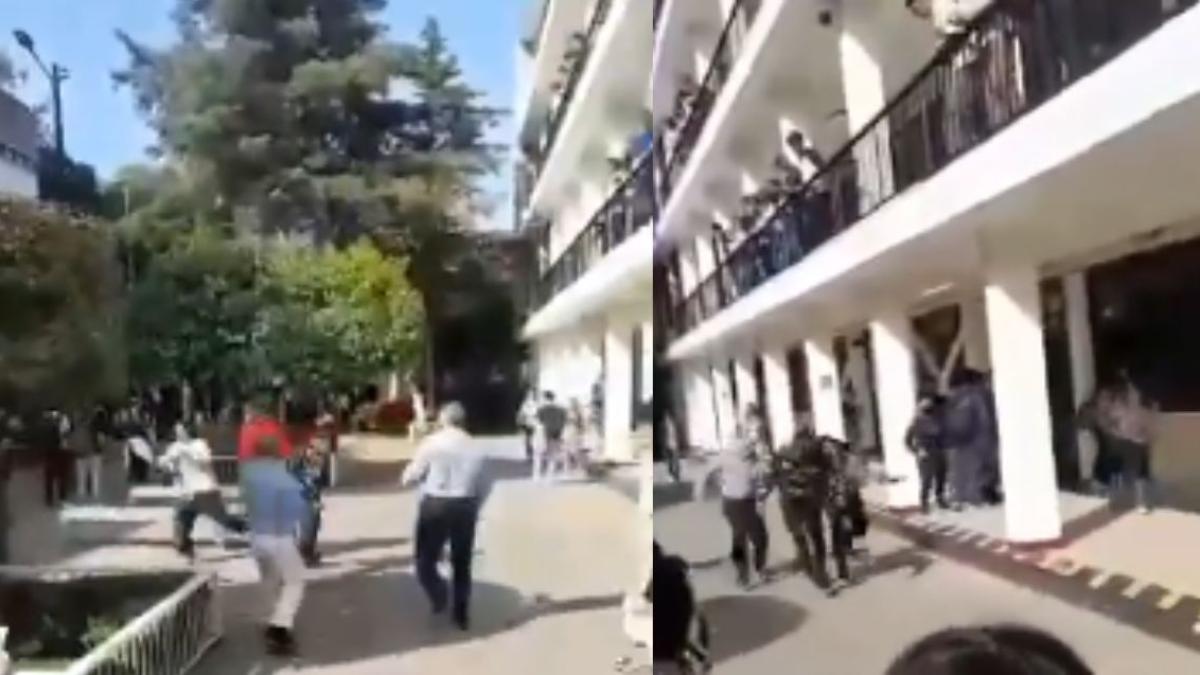 Porros agreden a estudiantes y maestros del CECyT 11 del IPN | VIDEO