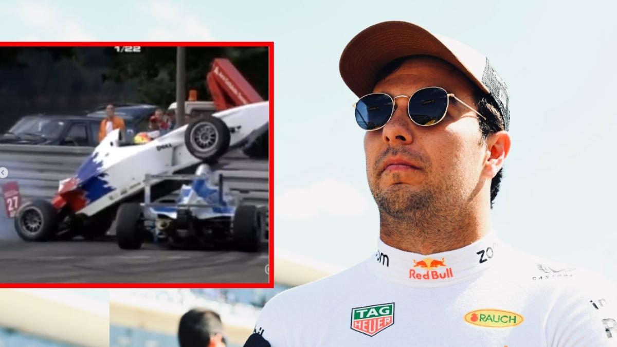 Gran Premio de México 2024: Checo Pérez casi pierde la vida por un accidente que lo pudo dejar sin cabeza (VIDEO)